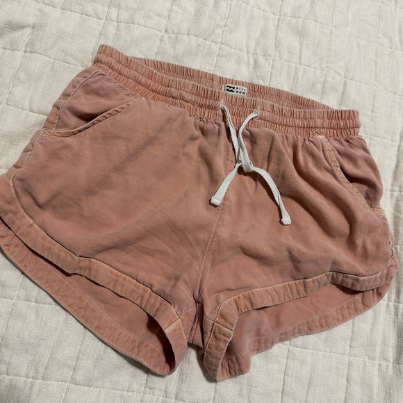 Billabong Dusty Pink Drawstring Shorts - Picture 1 of 2